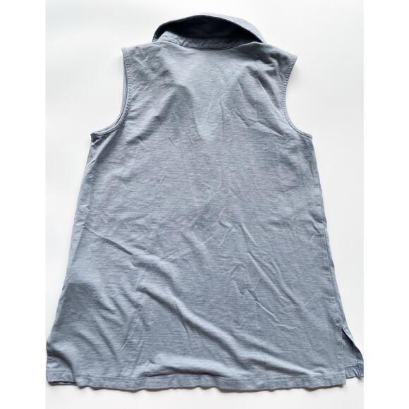 Women's Sigrid Olsen Casual Sleeveless Blouse Gray Blue Size XS - Picture 3 of 6